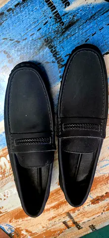 Black mens loafers - size 45 specified, never used