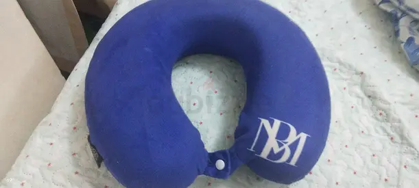 Purple Memory Foam Travel Neck Pillow - Comfortable, Lightly Used