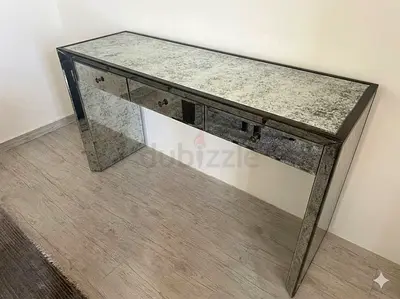 Mirrored Console Table with 3 Drawers from The One