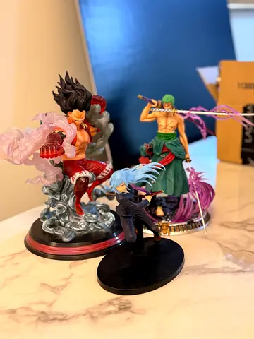 Authentic Anime Figures – Zoro, Gear 4 Snakeman Luffy  Rimuru Tempest – Excellent Condition