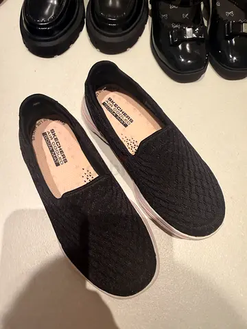 Black kids Skechers Slip-On Casual Shoes - Comfortable Lightweight,