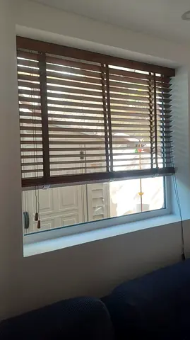 Wooden Horizontal Window Blinds - Good Condition