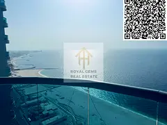 🏡 For Sale: Corner Furnished Apartment with Direct Sea View – Ajman Corniche (Residence Towers)
