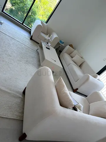 Luxury beige Living Room Set | Like New | Moving Sale