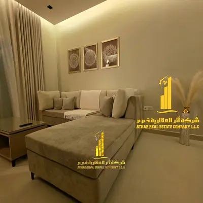 شقة فخمة غرفة وصالة مع بلكونة (تانى ساكن ) مفروشة فرش جديد للايجار الشهرى بعجمان - الجرف3 - قريب من السوق الصينى