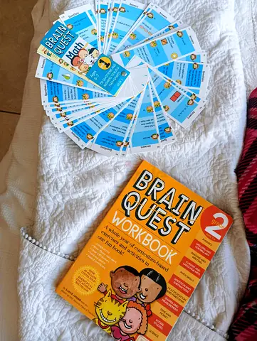 Brain Quest Grade 2 Workbook with Flashcards — Complete Learning Set