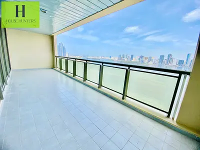 Sea view | Spacious | penthouse | Ac free | parking | 5balcony