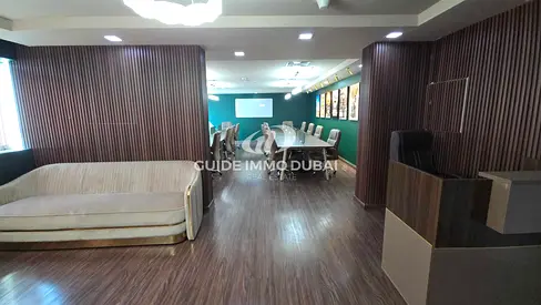 Ready Office Near Metro | Furnished and Fitted Office | Chiller Free | Al Barsha