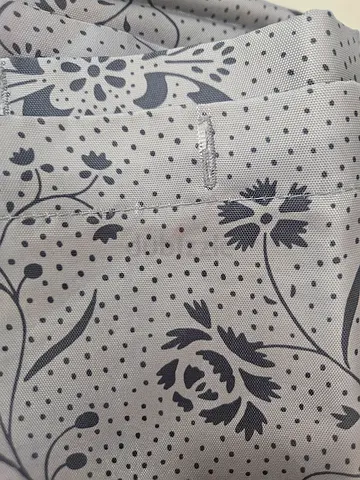 New Lightweight gray floral printed shower curtain
