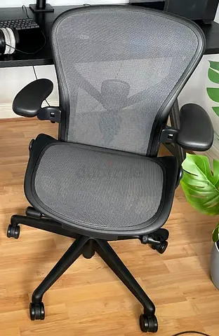 For Sale Remastered Version Herman Miller Aeron Chair Tilt limiter Forward Arms Adjustable Size C