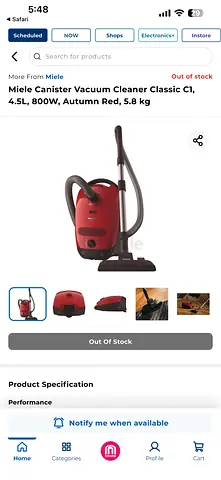 Miele Vacuum Cleaner Classic C1 Amazing German Technology