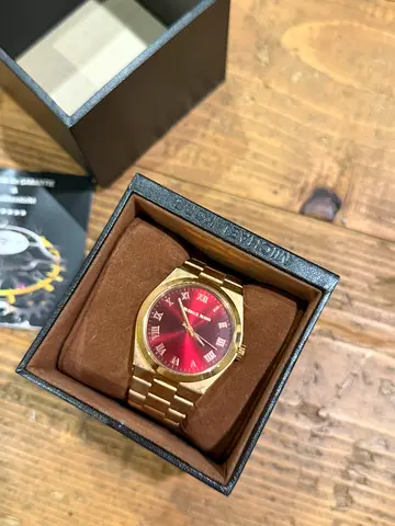 Michael Kors Rose Gold Watch with Burgundy Dial