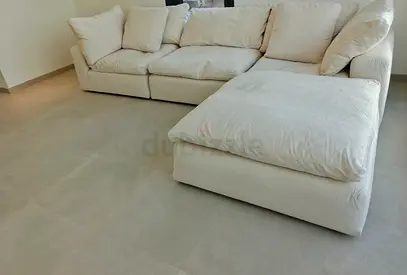 As perfect condition marina home luscious sofa with footstool