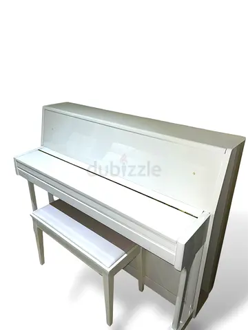 White Upright Piano with Bench - Good Condition | Negotiable Price