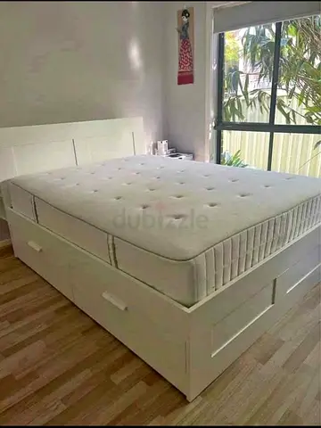 IKEA brimnes bed with mattress King size bed