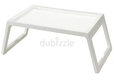 White Plastic Bes Tray Table - Foldable Portable laptop desk