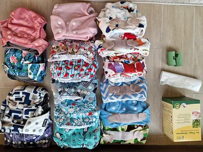 Reusable Cloth Diapers Collection with Bio Liners