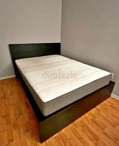 Malam double size bed 140/200cm bed with 2 storage drawers underneath and Ikea mattress is available
