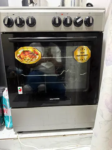 Used electric cooking range with oven - stainless steel