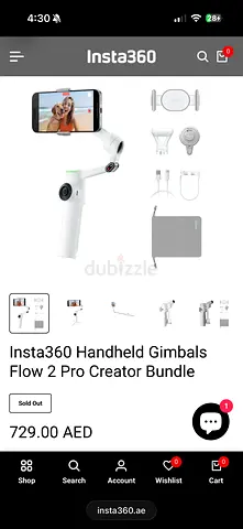 Insta 360 flow 2 pro mobile gimbal