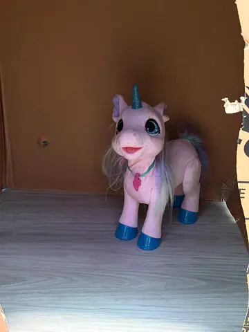 Large Pink Plush Unicorn Toy - Good Condition