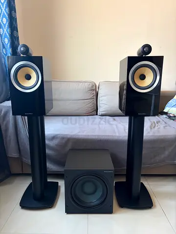 Bowers and Wilkins (BW) CM6 S2 Bookshelf Speakers (Pair) with ASW 610 Performance 10-inch sub