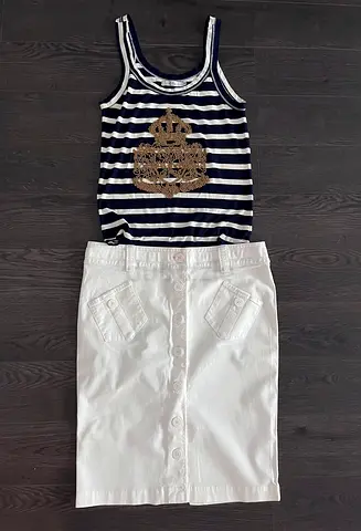 ARMANI JEANS women’s white skirt