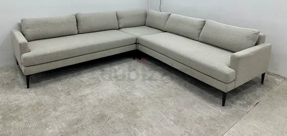 Almost brand new west elm corner sofa