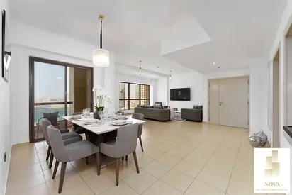Serviced Bills Included Stunning Sea View from each room 3BR+Maid's room