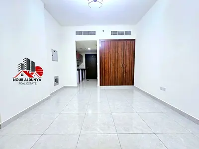 ( MONTHLY PAYMENTS )12 CHEQUES - SPACIOUS STUDIO AVAILABLE FOR FAMILY - RENT 33K - CAR PARKING + GY