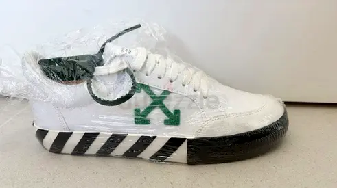 OFF-WHITE Low Vulcanized Canvas White Green,