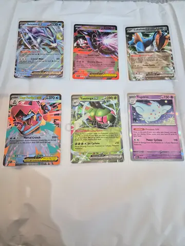 Assorted Pokémon TCG Full-Art / Holo Cards - Lot of 6
