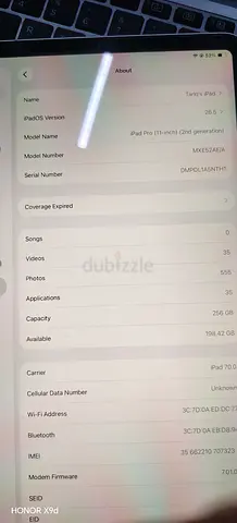 Apple iPad Pro 11-inch (2nd generation) 256GB Cellular