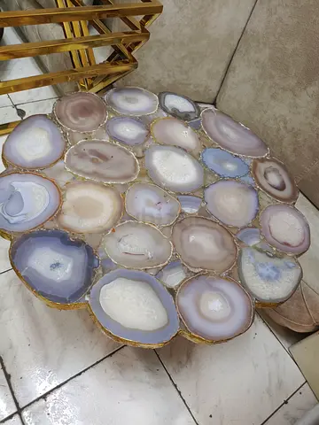 Agate flower coffe table top natural stone available