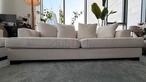 THE ONE 3 seater sofa off white - (original price 5,500 AED)