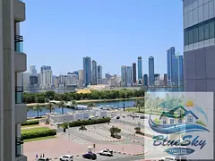 Chiller free ac 3bhk with balcony wardrobe close hall made room corniche view just for rent 80k