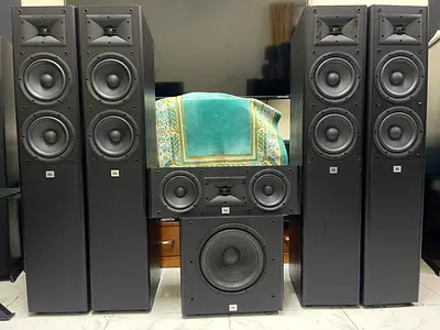 5.1 JBL ARENA SPEAKERS AND SUBWOOFER