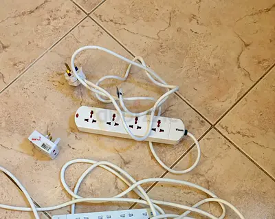 Used 4-Outlet Power Strip / Extension Lead 1M