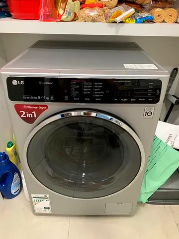 LG 2-in-1 Front Load Washer Dryer combo (9kg / 6kg) - Good Working Condition, free delivery installa