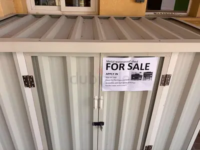 Metal Waterproof Outdoor Storage Shed - Excellent Condition