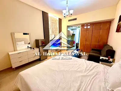 For monthly rent, Studio in Al MAJAZ3 area include all bills