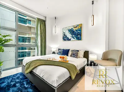 Furnished 1BR | DEC Tower 2 | Balcony & Marina View