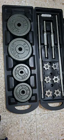 Dumbbell and barbell 50 kg set gym fitness