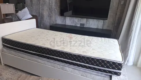 Single bed frame with mattress - good condition