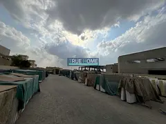 30,000 Sq. Ft. Industrial Yard with Power &amp; Civil Defense | Al Sajaa