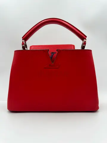Louis Vuitton Red Leather Capucines BB Bag