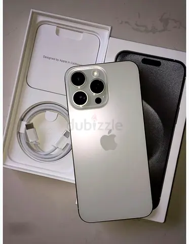 iPhone 15 Pro 1TB - White Titanium - Like New (100% Battery / Warranty till Jan 2027)