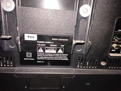 TCL TV with Wall Mount and Base Stand