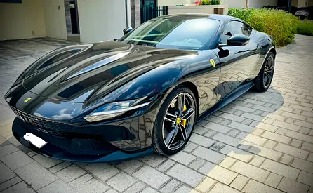 EXCEPTIONAL Ferrari Roma 2024 | 10,000 KM | Nero DS / Bordeaux | WARRANTY 2028 | DEALER SERVICE 2030