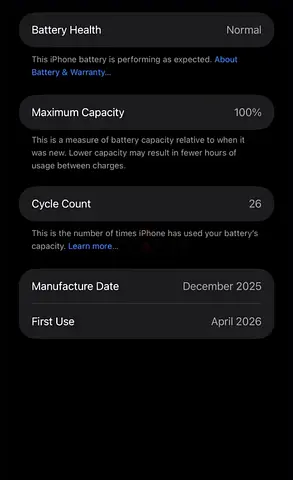 iPhone 17 Pro Max 512GB with 100% Battery Health — Lightly Used